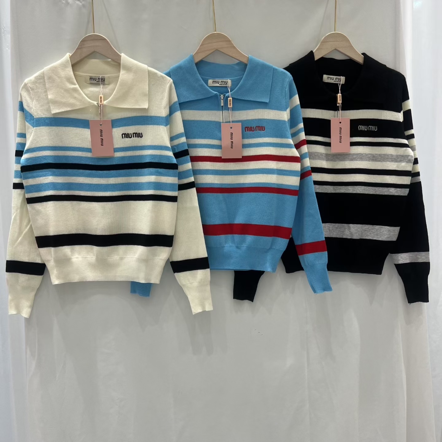 NO:563265,Miu Miu half zip long sleeves,,alexander wang19860909缪缪半拉链长袖,,alexander wang,Women's clothing