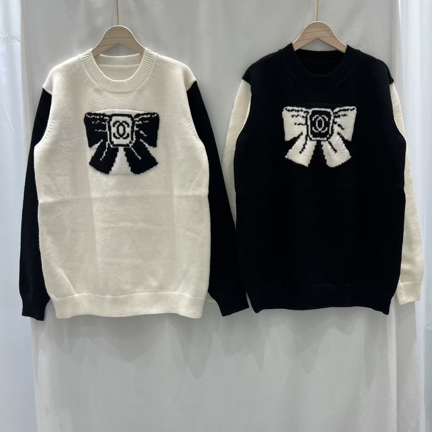 NO:576323,Xiaoxiang bow long sleeves,,alexander wang19860909小香蝴蝶结长袖,,alexander wang,Women's clothing