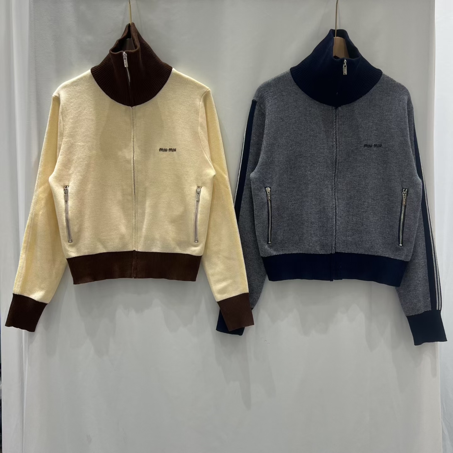 NO:577838,Miu Miu zipper cardigan,,alexander wang19860909缪缪拉链开衫,,alexander wang,Women's clothing