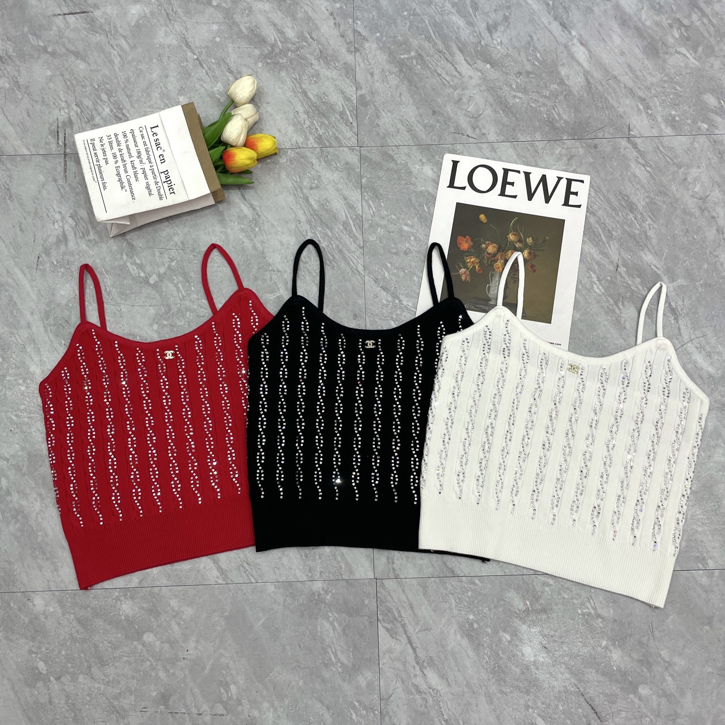 NO:687244,Small fragrant drill sling,,19860909小香压钻吊带,,,Women's clothing