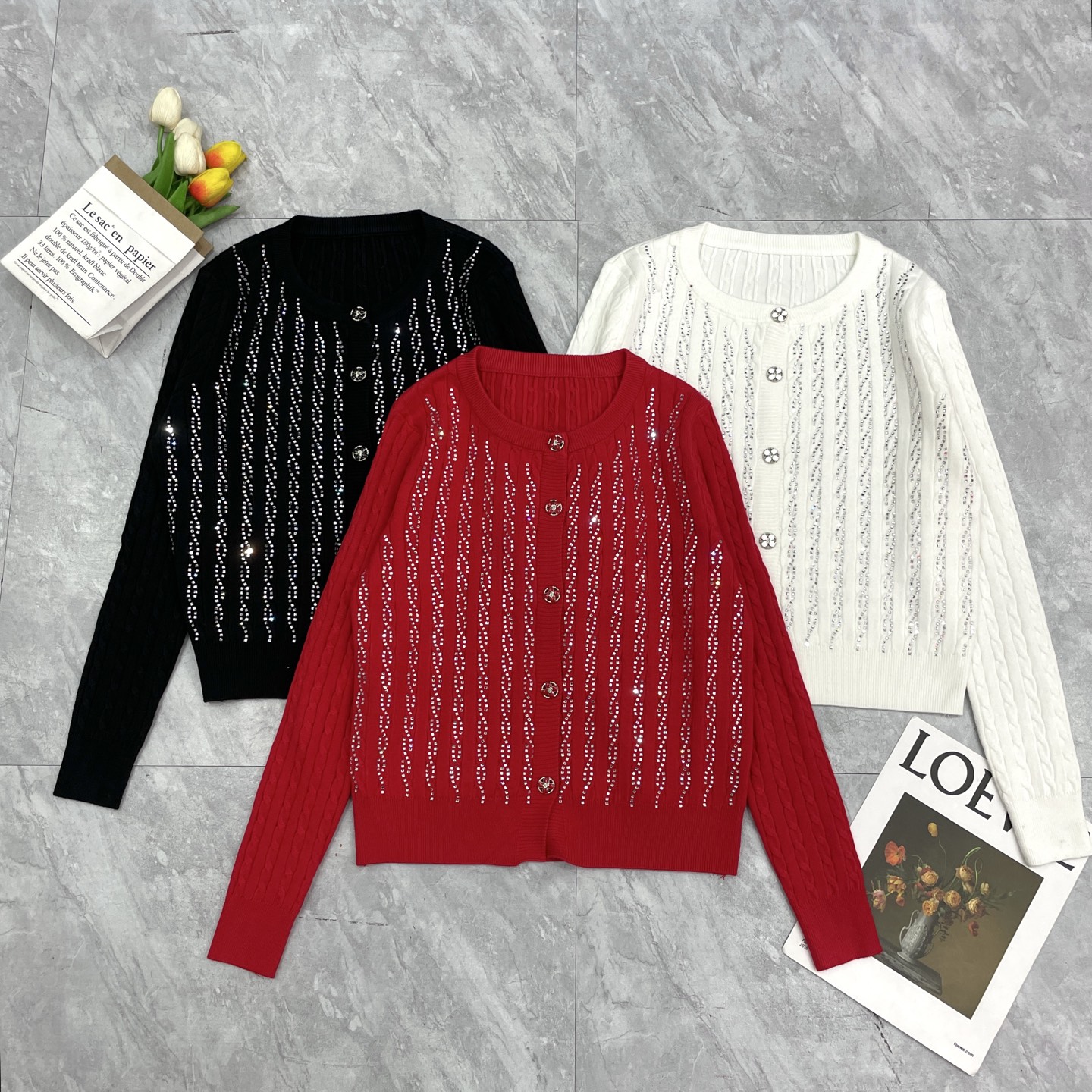 NO:687250,Xiaoxiang suspender cardigan in batches,,19860909小香吊带开衫分批,,,Women's clothing