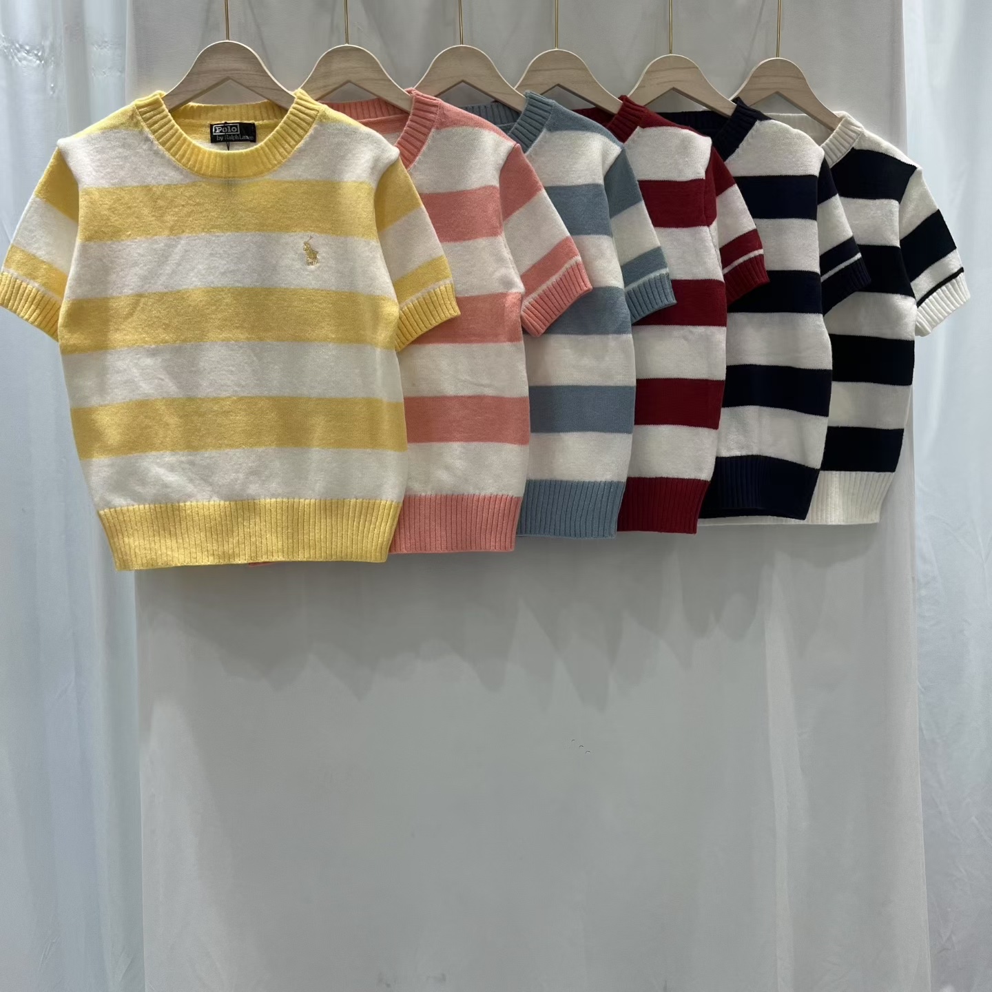 NO:696928,Ruff pony striped short-sleeved, T-shirt,19860909拉夫小马条纹短袖,,T-shirt,,Women's clothing