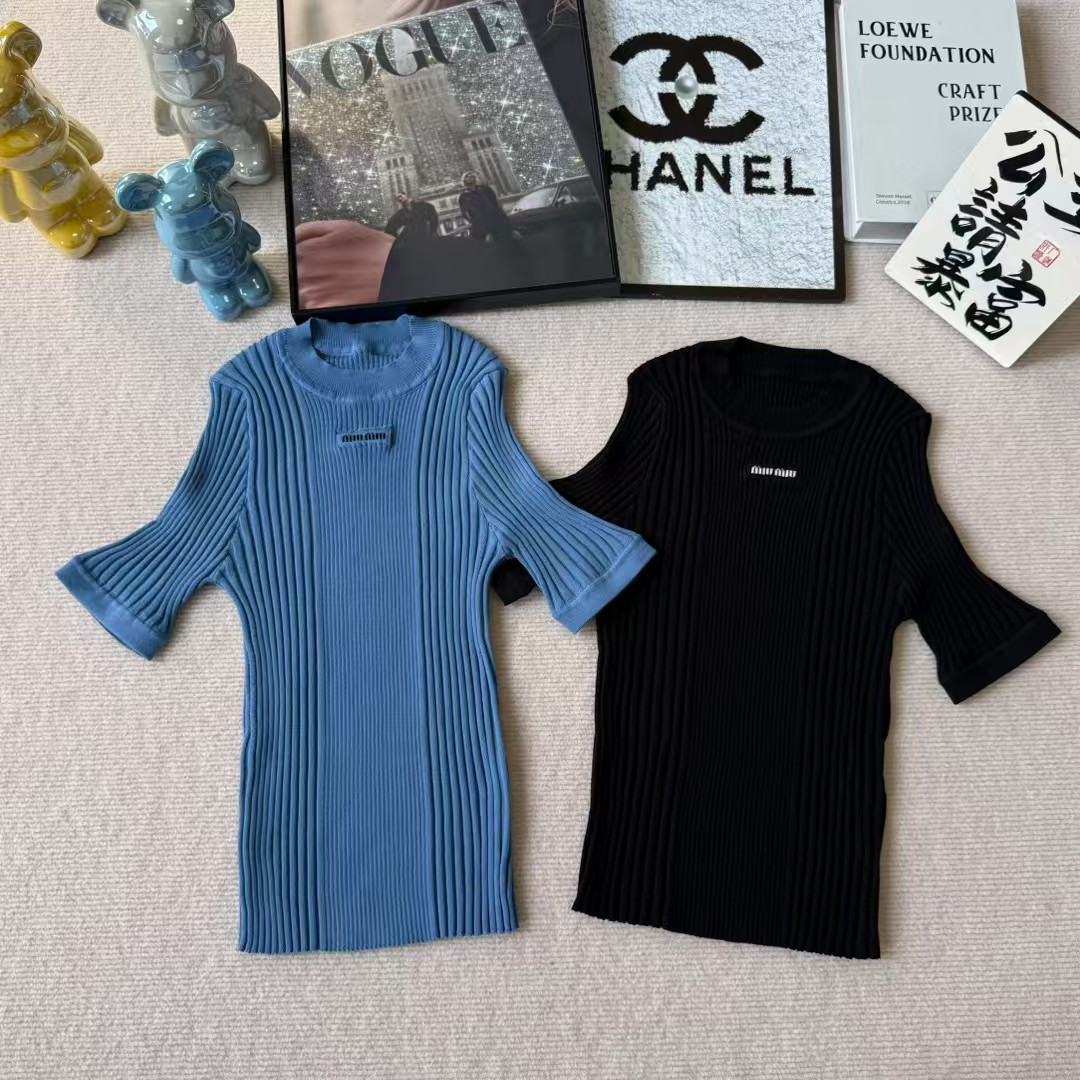 NO:737668,Miu Miu short-sleeved, T-shirt,19860909缪缪短袖,,T-shirt,,Women's clothing