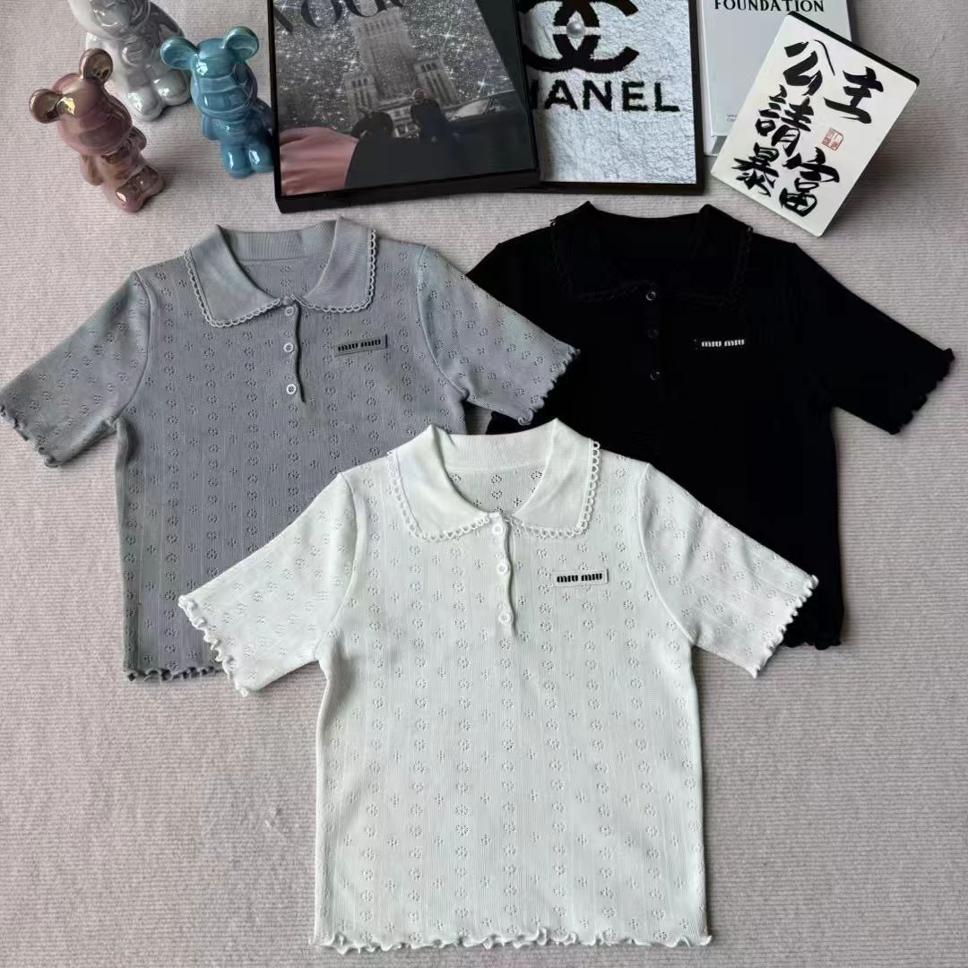 NO:747679,Miu Miu short-sleeved, T-shirt,19860909缪缪短袖,,T-shirt,,Women's clothing