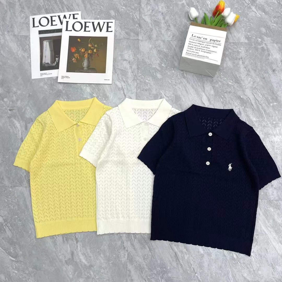 NO:757404,Ruff pony lapel short sleeve,,T-shirt,19860909拉夫小马翻领短袖,,T-shirt,,Women's clothing