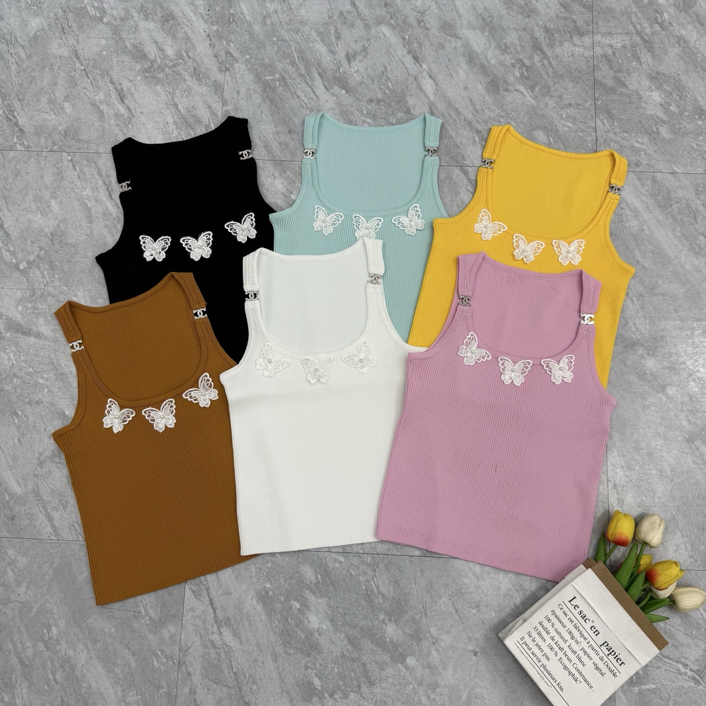 NO:790538,Xiaoxiang butterfly vest,,19860909小香蝴蝶背心,,,Women's clothing
