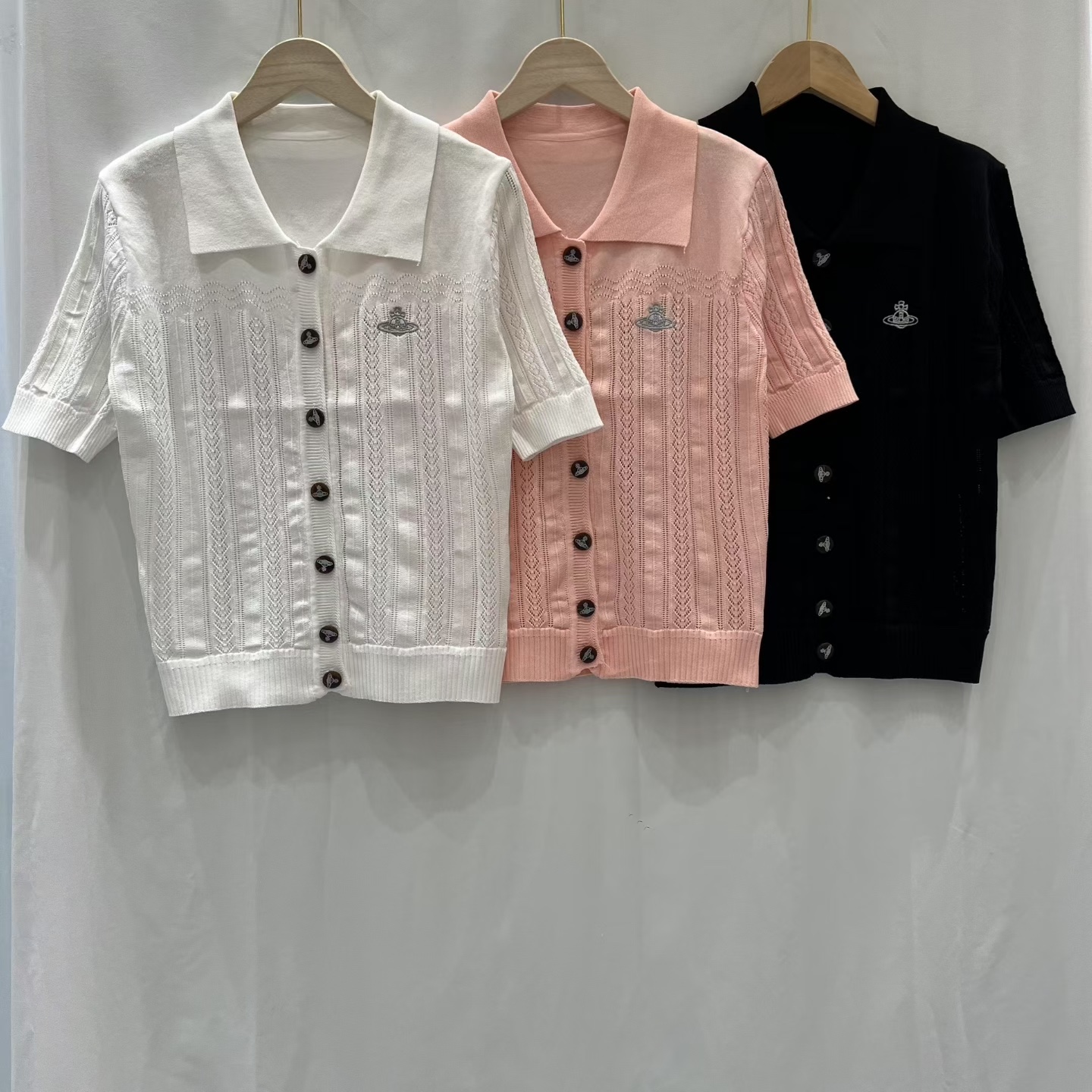 NO:794699,Queen Mother Lapel Short Sleeve,,T-shirt,19860909西太后翻领短袖,,T-shirt,,Women's clothing