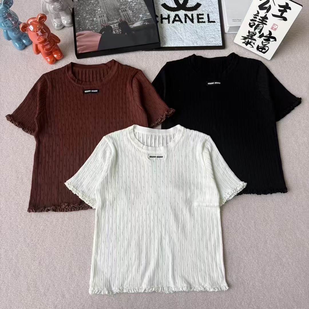 NO:797240,Miu Miu short-sleeved, T-shirt,19860909缪缪短袖,,T-shirt,,Women's clothing