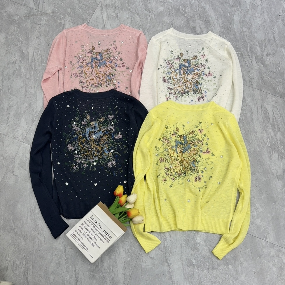 NO:798715,Dior animal embroidered cardigan,,dior,19860909迪奥动物刺绣开衫,,dior,,Women's clothing