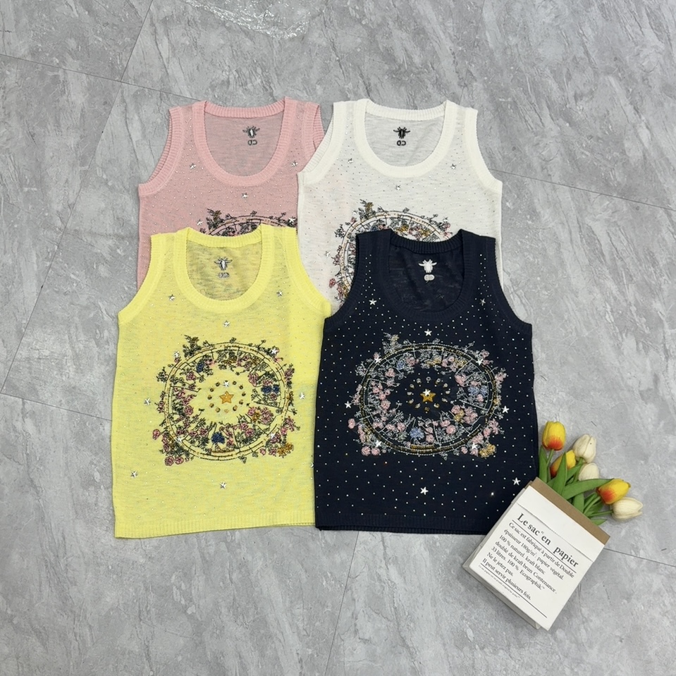 NO:798711,Dior disc embroidered vest,,dior,19860909迪奥圆盘刺绣背心,,dior,,Women's clothing