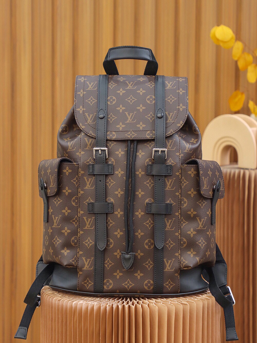 Louis Vuitton LV Christopher Taschen Rucksack Unisex Alle Stahl Vintage N43735