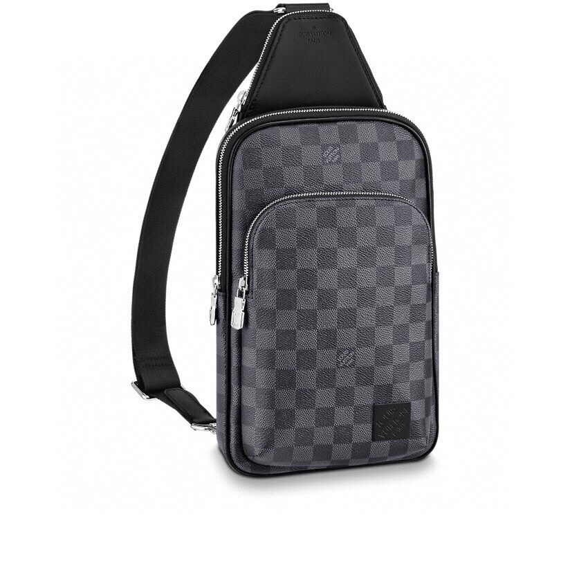 Louis Vuitton LV Avenue Crossbody & Shoulder Bags All Steel Damier Graphite Canvas Cowhide Fabric N45302