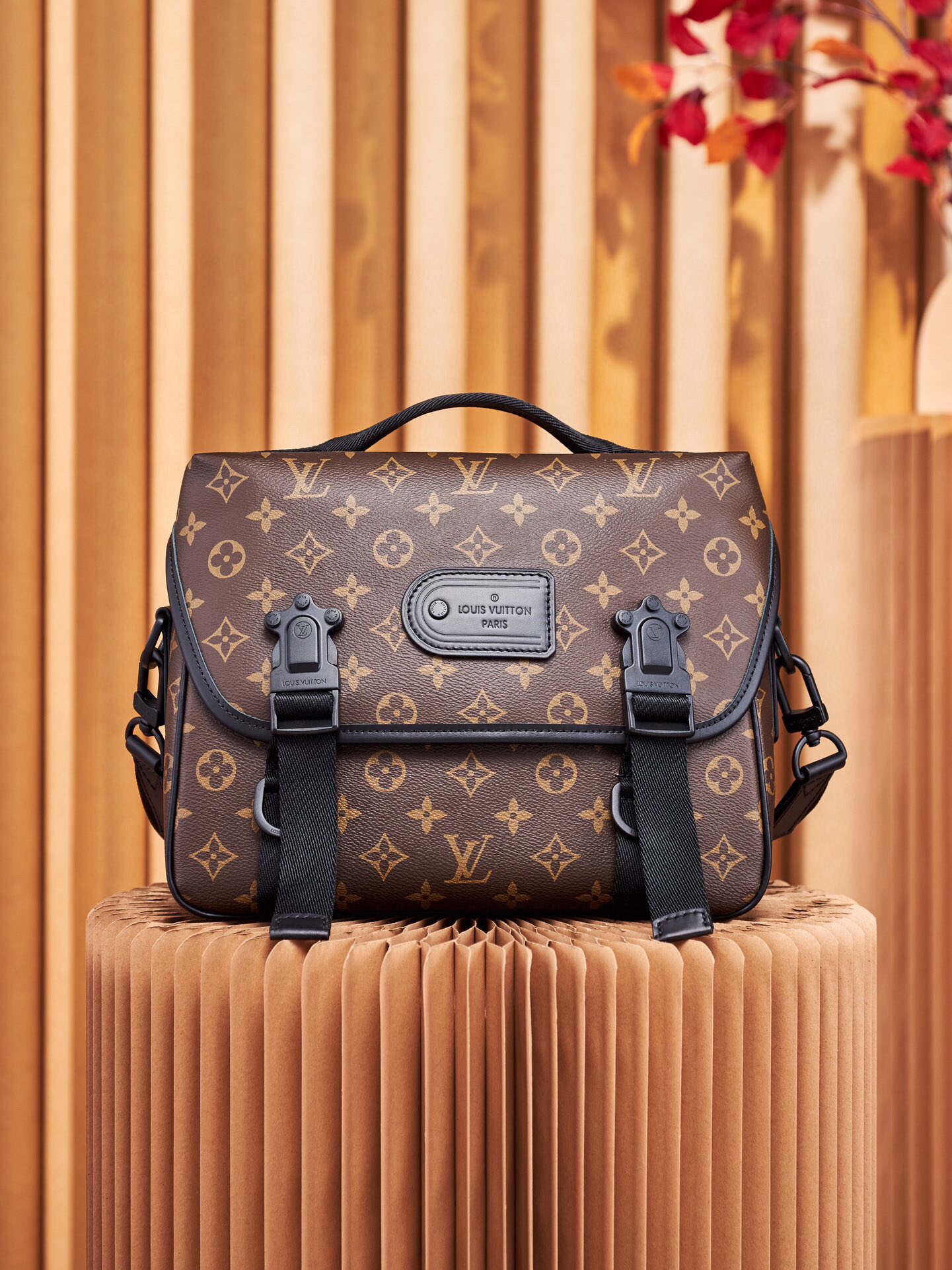 Louis Vuitton Messenger-Taschen Alle Stahl Leinwand Rindsleder Gewebe m46972