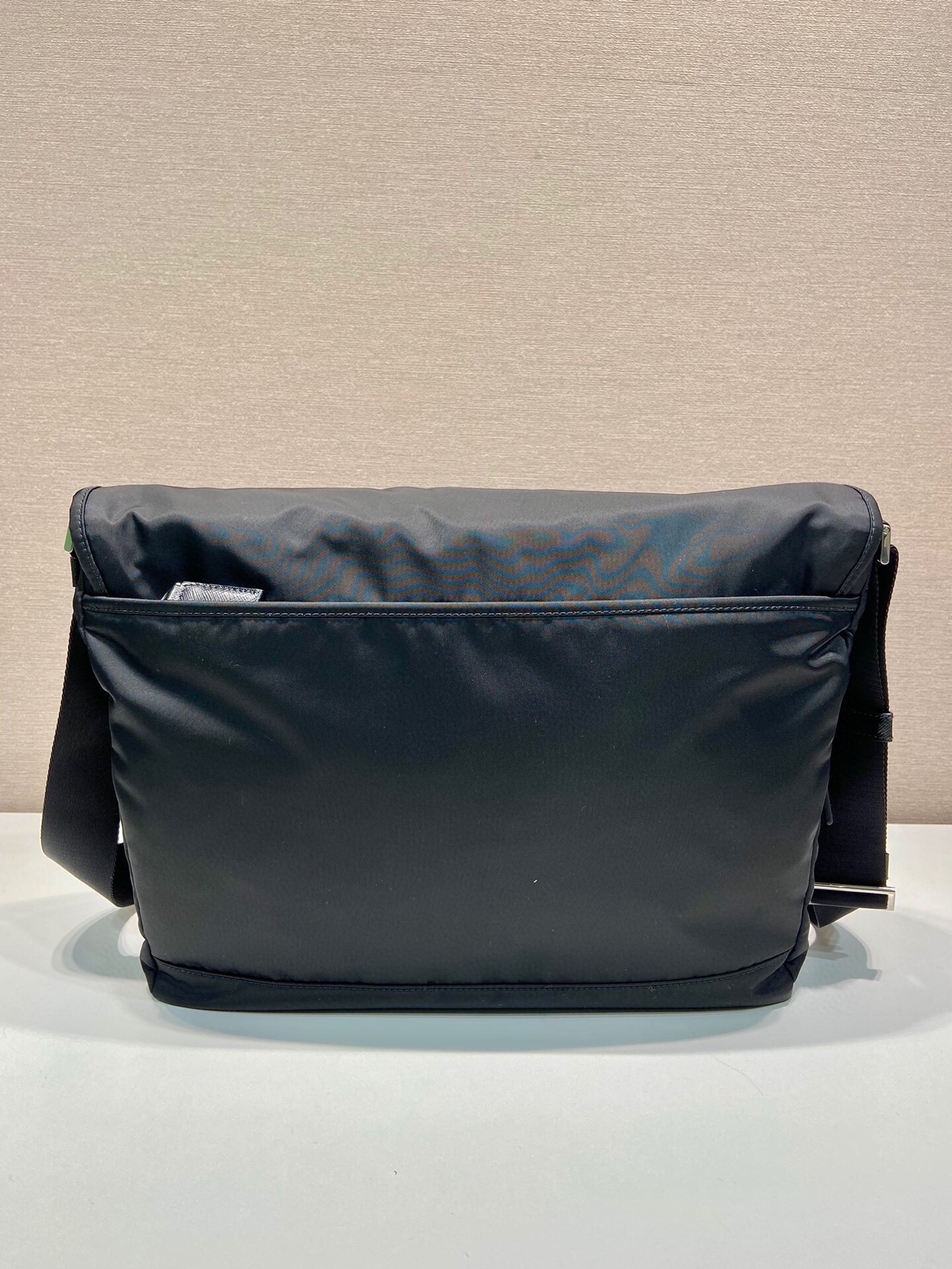 Prada Re-Nylon Messenger Bag with Buckle Closure, Black, 30x27.5x14.5cm 5 i1747885867 3590 4