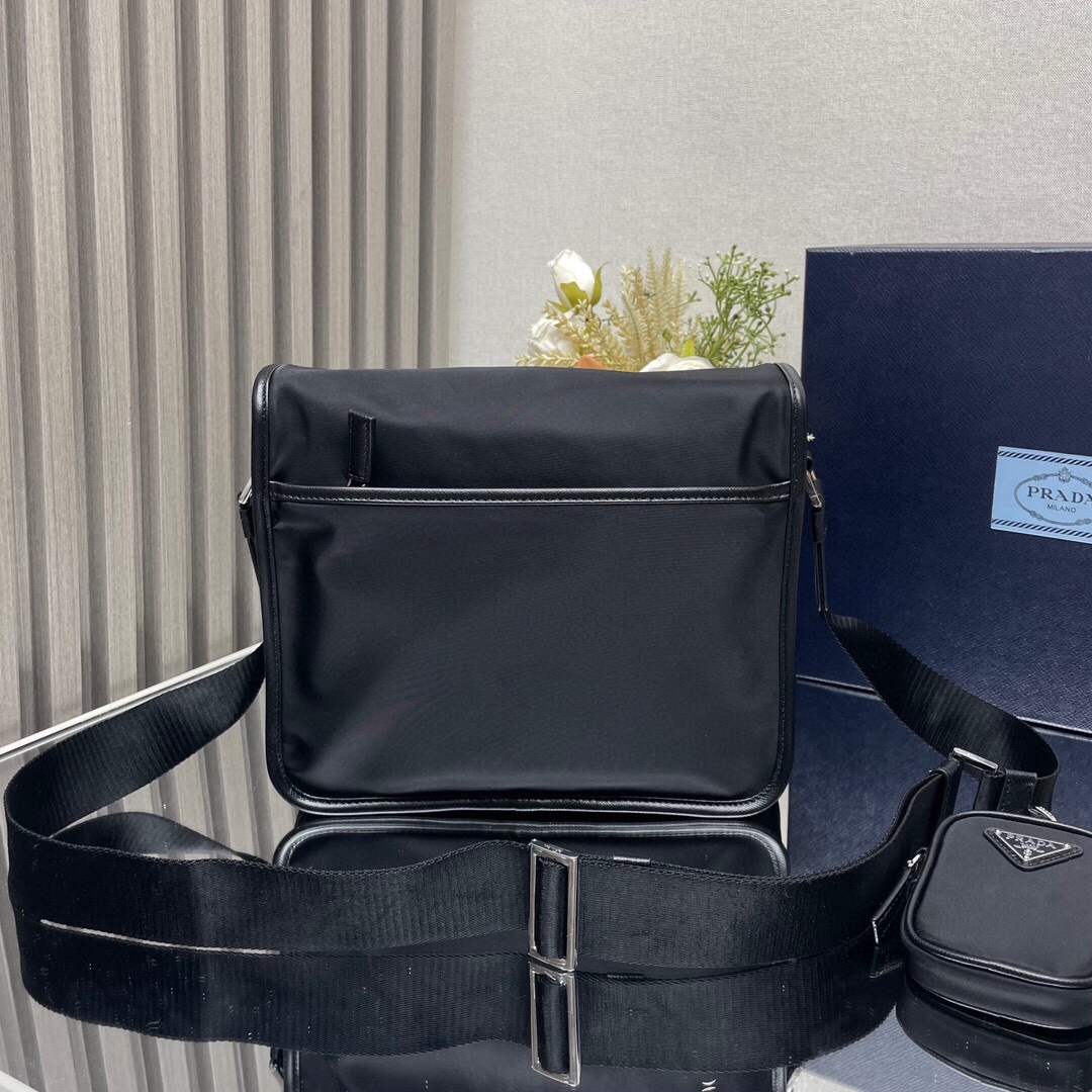 Prada Nylon Saffiano Leather Trim Messenger Bag - Classic & Stylish 6 i1748407547 5191 7