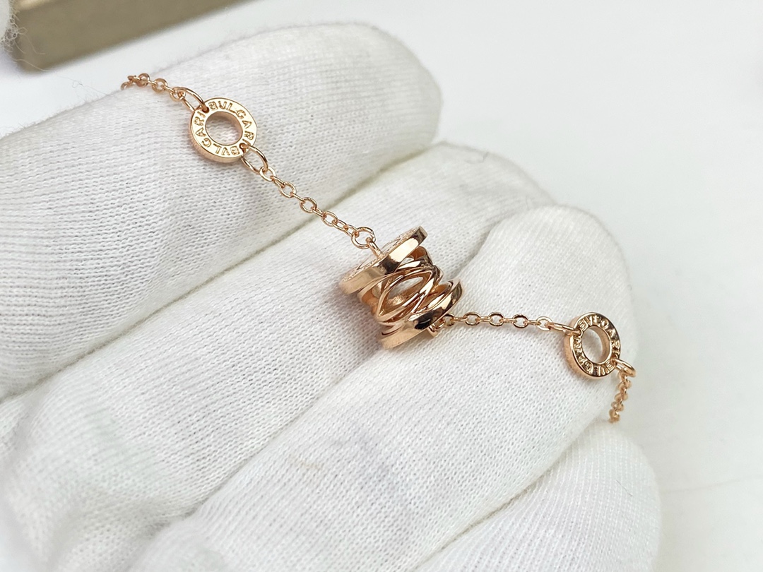 Bvlgari 宝格丽BVLGARI镂空手链 玫瑰金/白金色