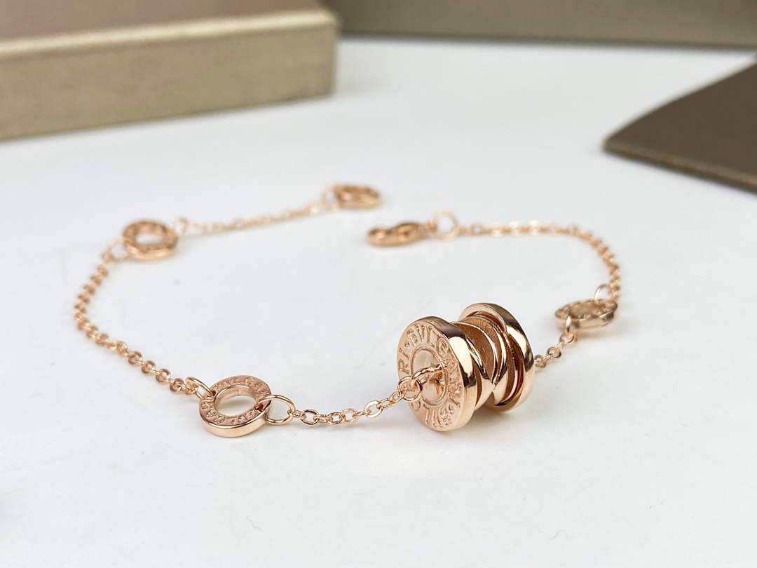 Bvlgari 宝格丽BVLGARI镂空手链 玫瑰金/白金色