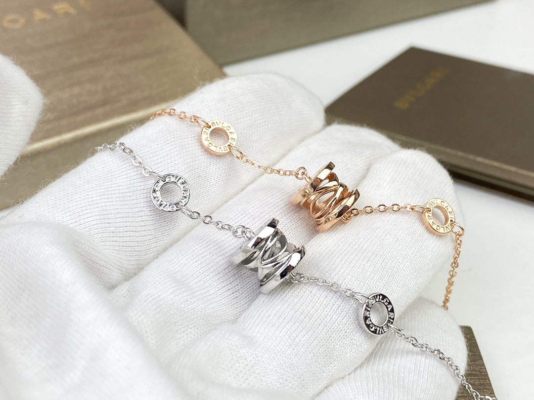 Bvlgari 宝格丽BVLGARI镂空手链 玫瑰金/白金色