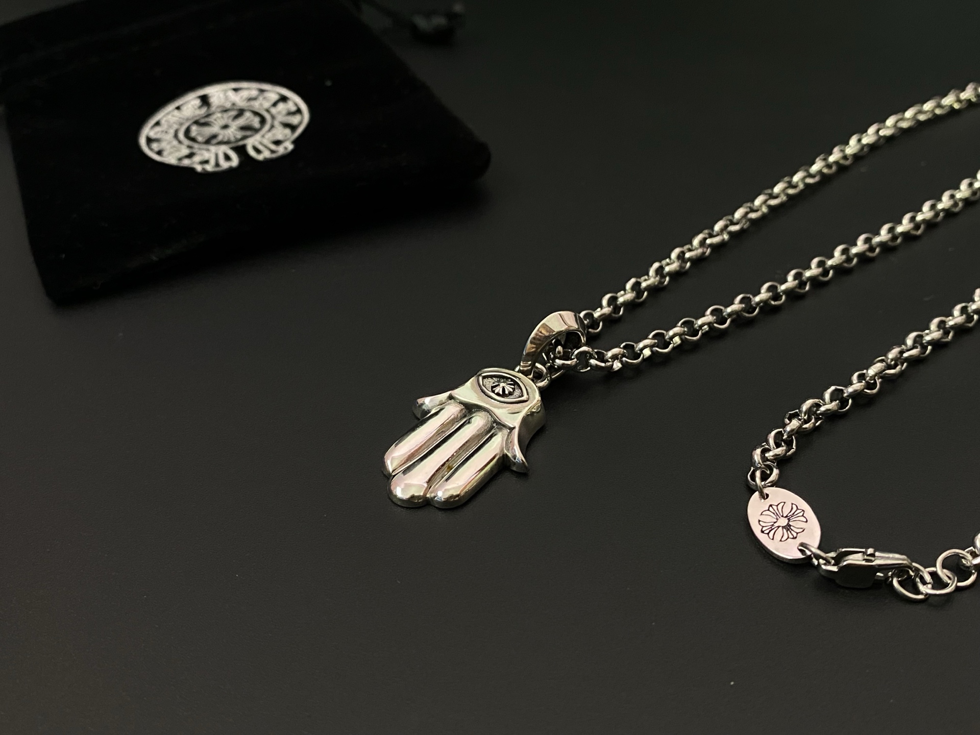 クロムハーツ 月女神の手 ネックレス 70cm