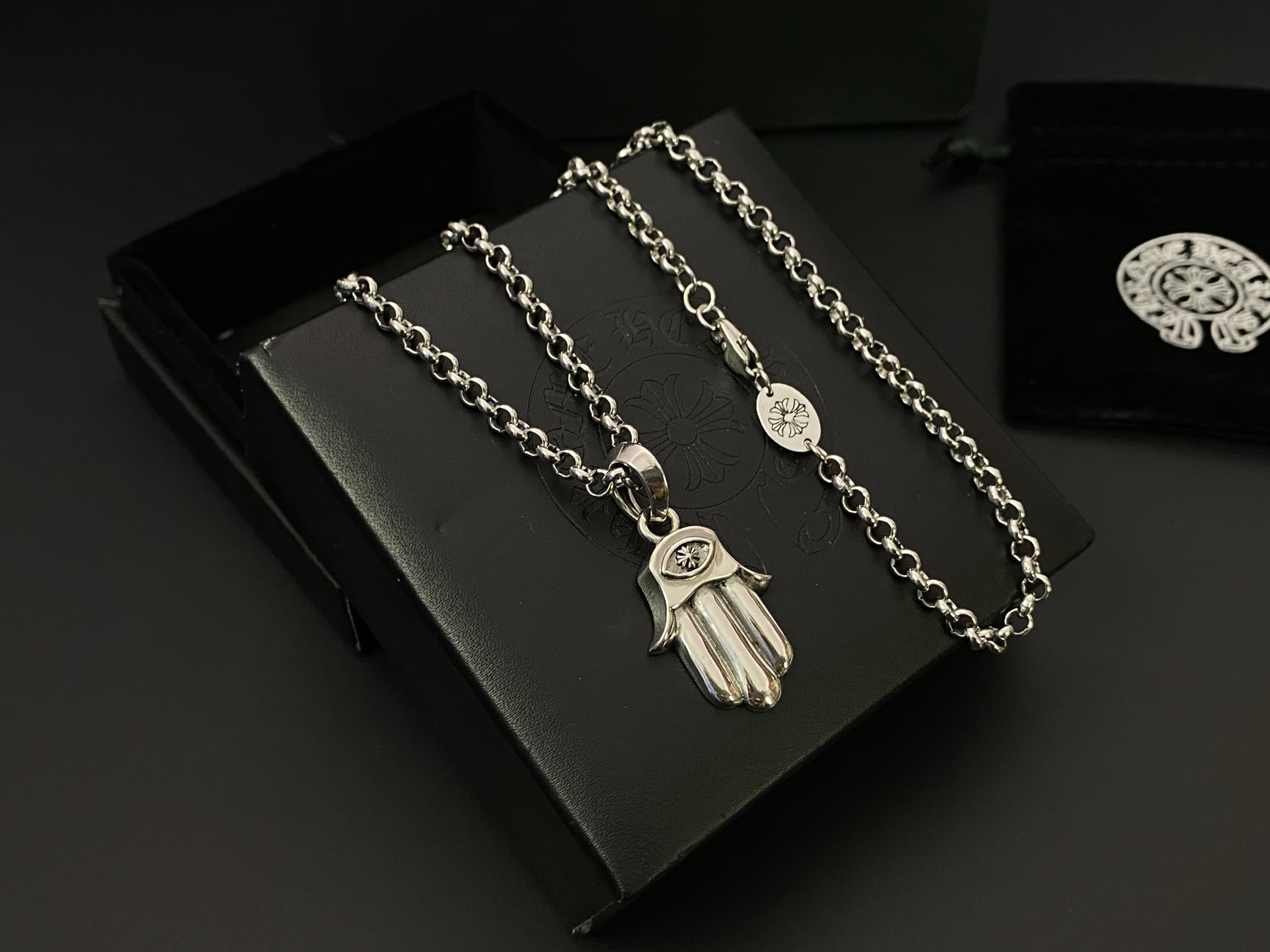 クロムハーツ 月女神の手 ネックレス 70cm