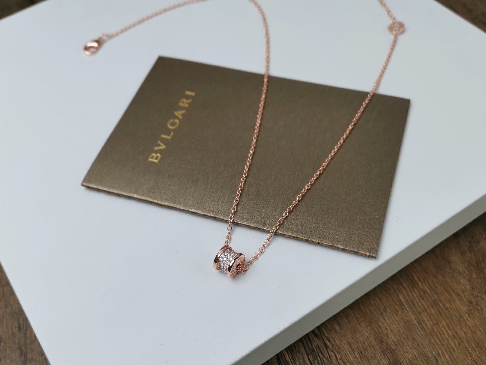 Bvlgari BVLGARI 宝格丽 满钻小号 小蛮腰项链 款里的战斗机 一直都是我们家 亚金精工版