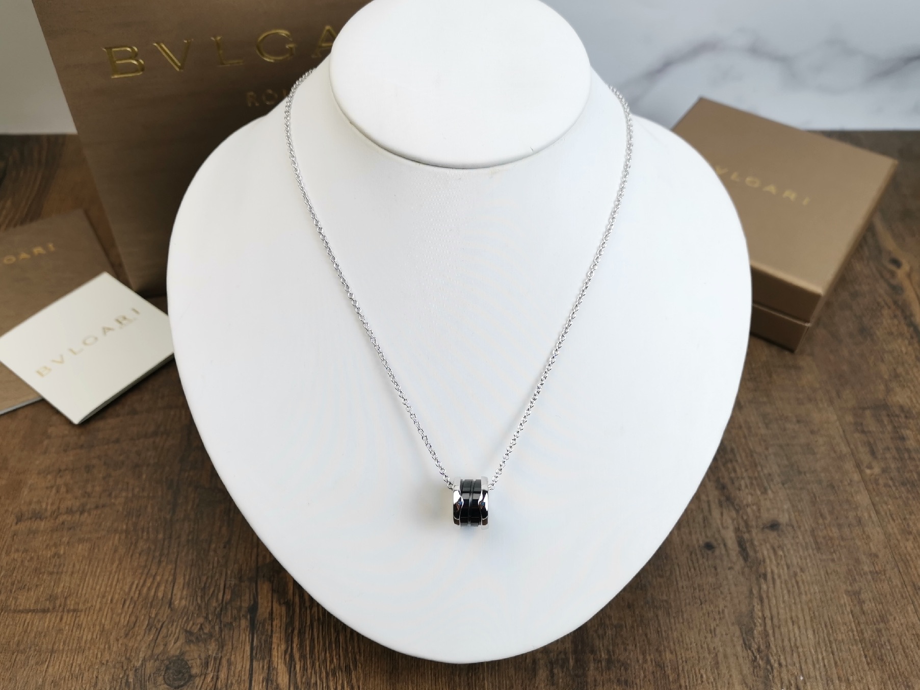 Bvlgari BVLGARI宝格丽慈善版黑陶瓷项链