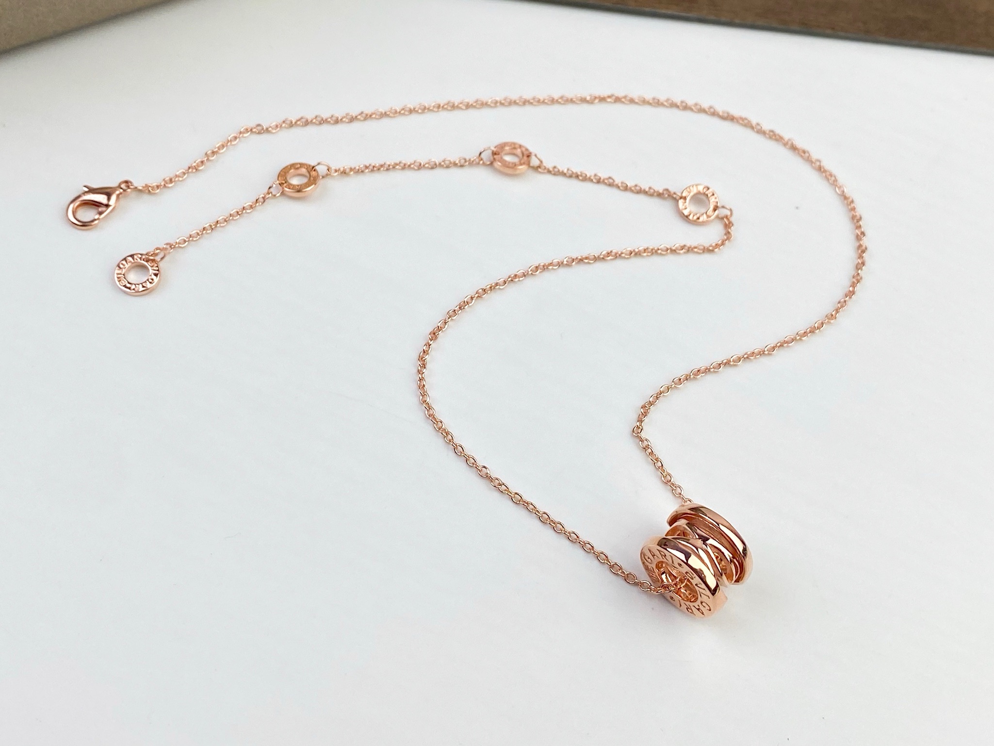Bvlgari 宝格丽BVLGARI镂空项链 玫瑰金/白金色