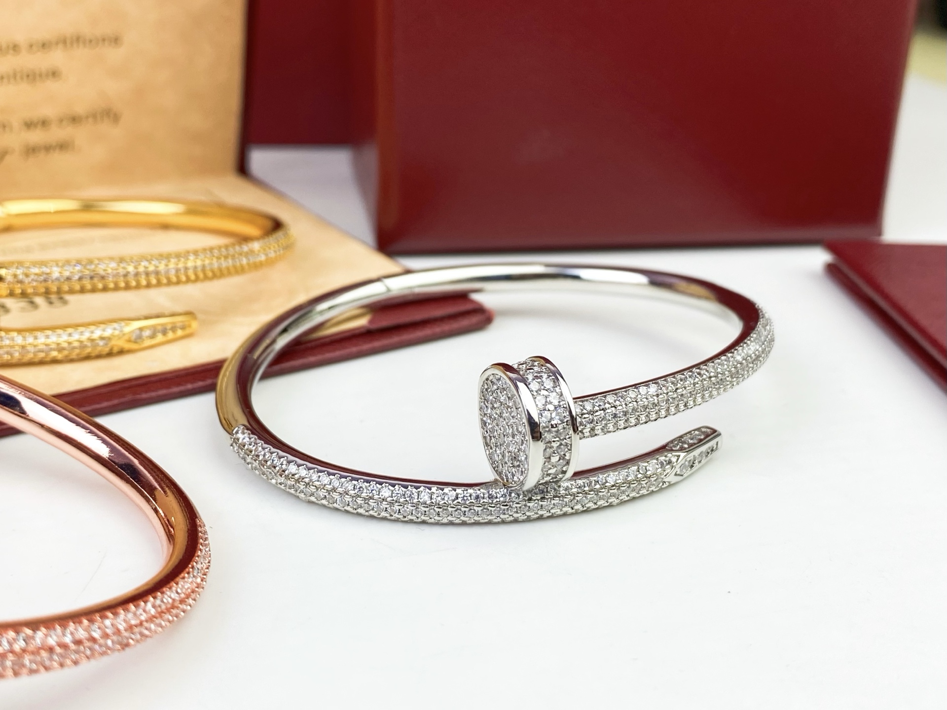 Cartier Cartier 卡地亚半圈满钻钉子手镯