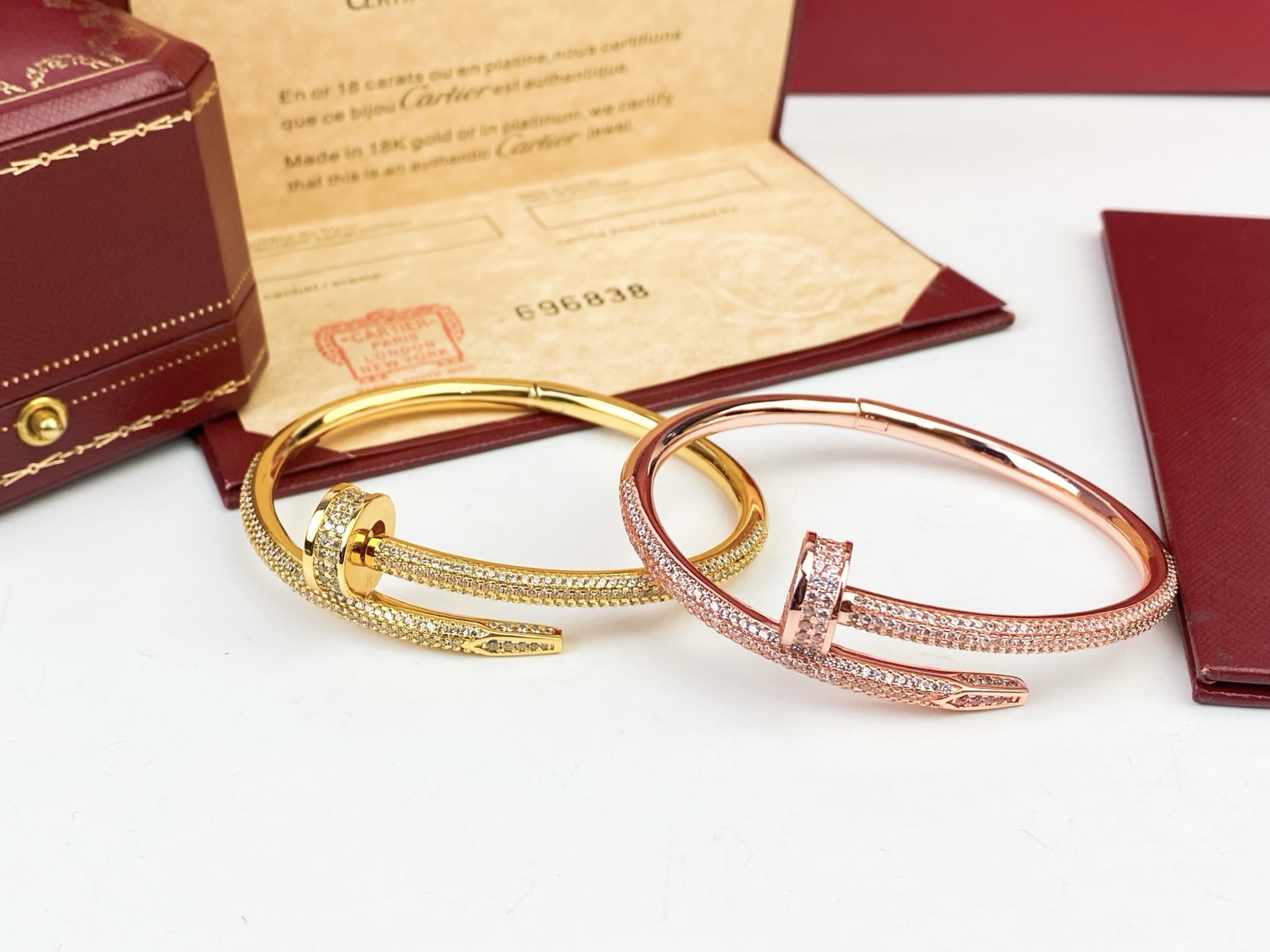 Cartier Cartier 卡地亚半圈满钻钉子手镯