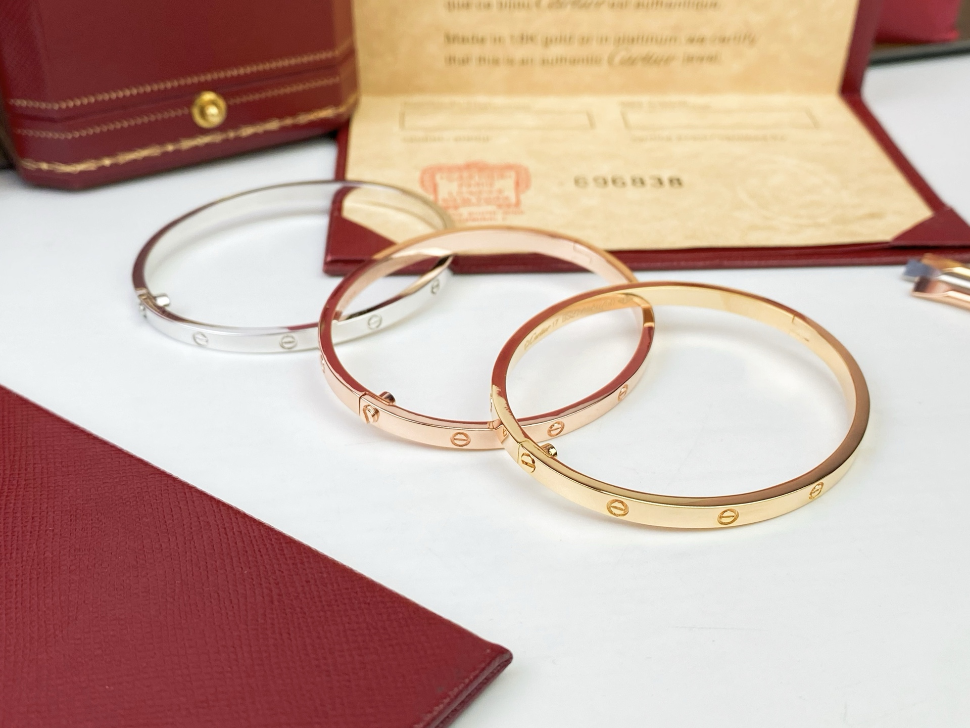 Cartier Cartier 卡地亚 进口亚金电镀18k玫瑰金/白金