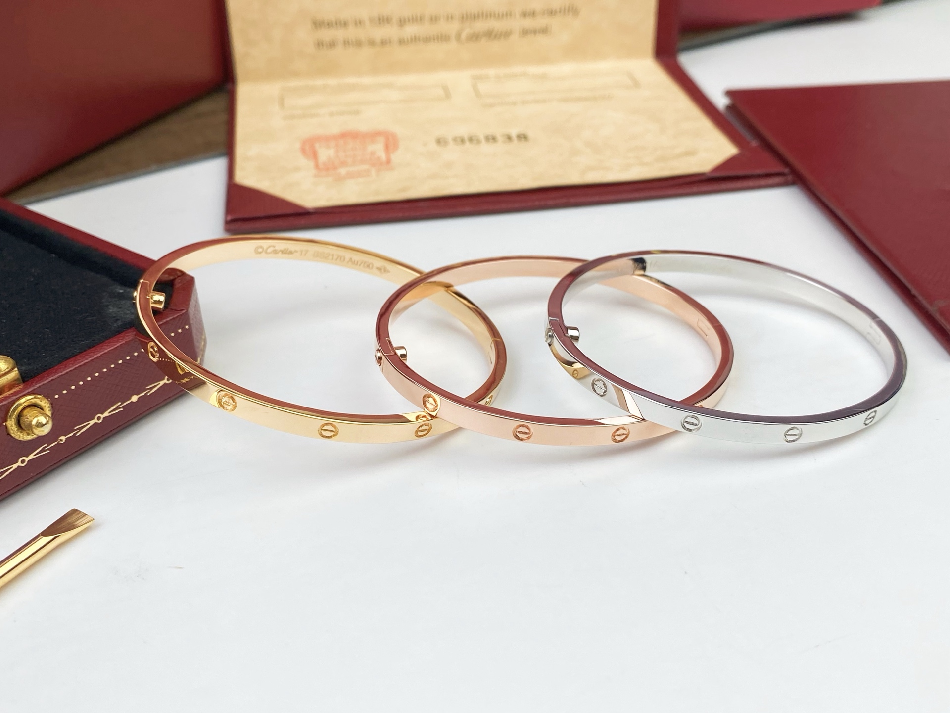 Cartier Cartier 卡地亚 进口亚金电镀18k玫瑰金/白金