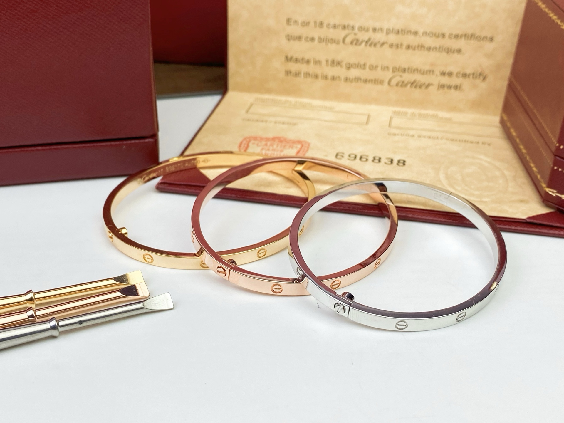 Cartier Cartier 卡地亚 进口亚金电镀18k玫瑰金/白金