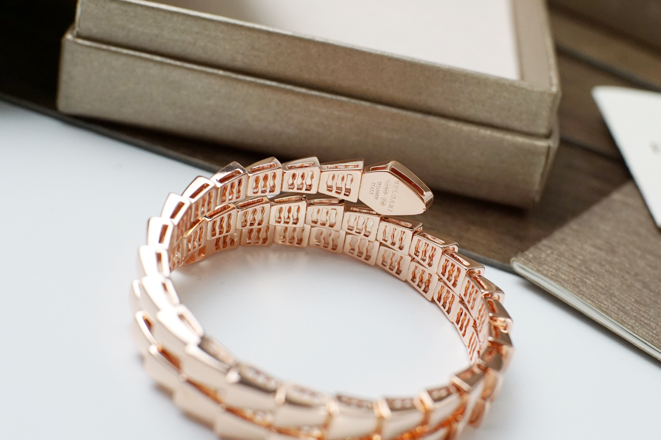 Bvlgari BVLGARI宝格丽双圈无钻蛇形手镯