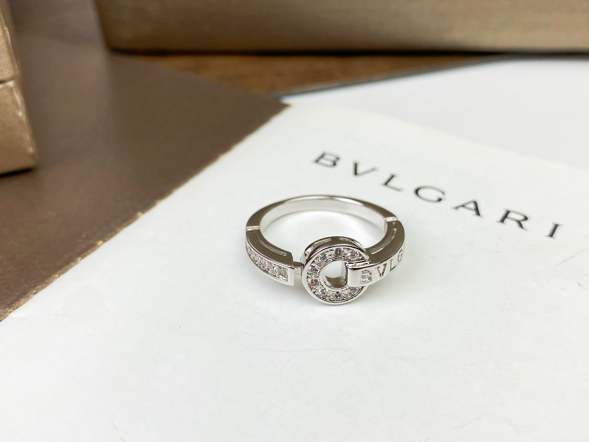 Bvlgari BVLGARI宝格丽圆环钻石戒指