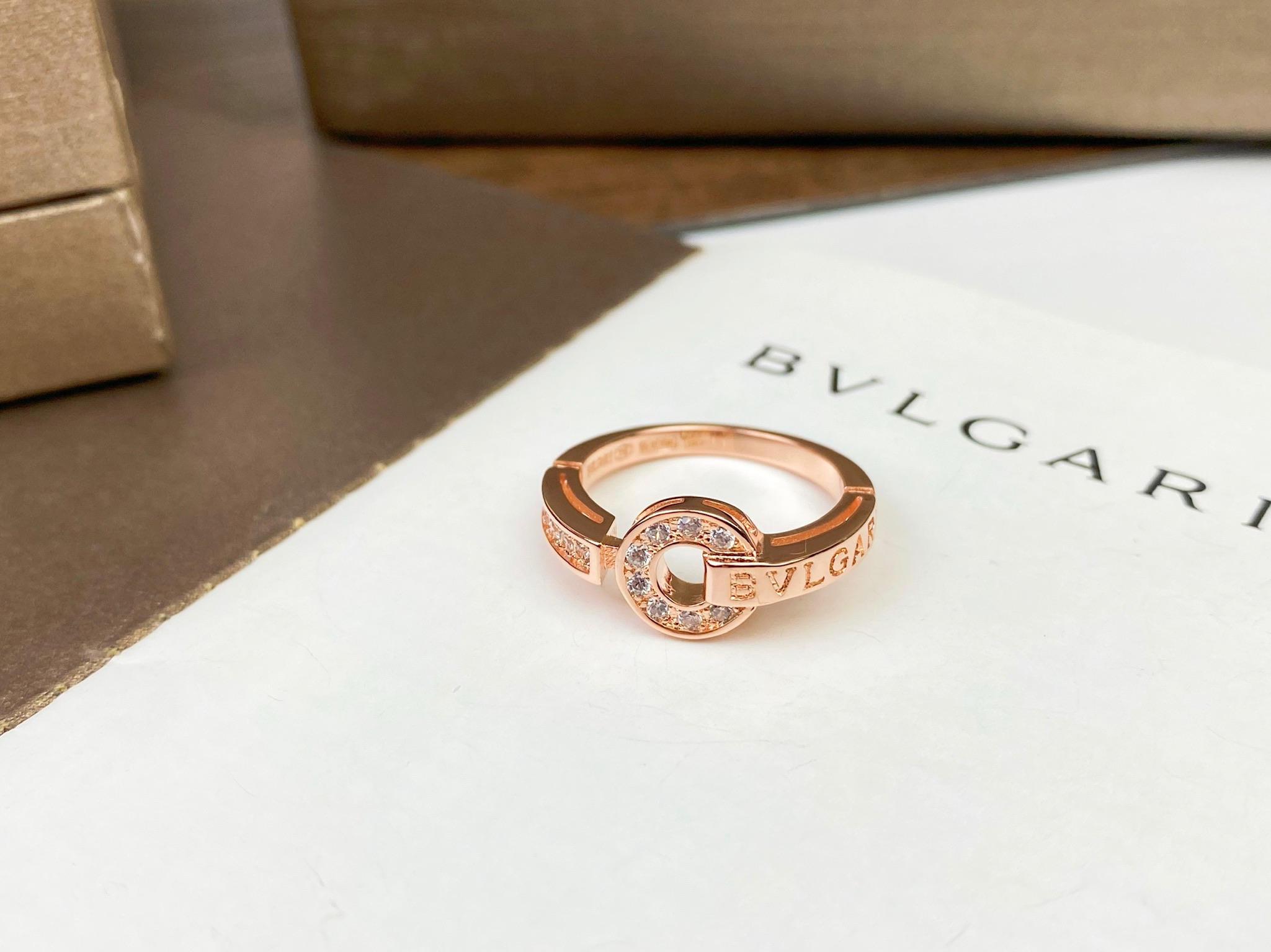 Bvlgari BVLGARI宝格丽圆环钻石戒指