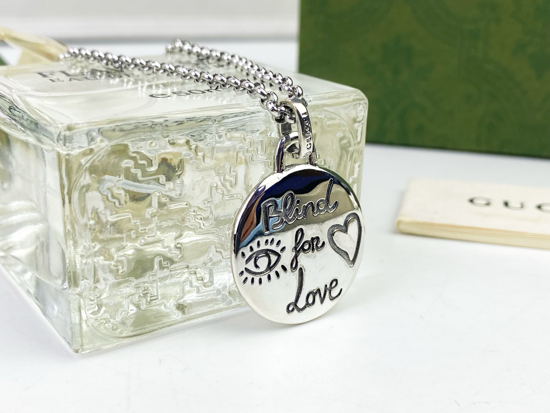 Gucci古驰[色][色] Blind for love系列情侣项链 🎉将美好的爱情镌刻在圆牌/心形吊坠