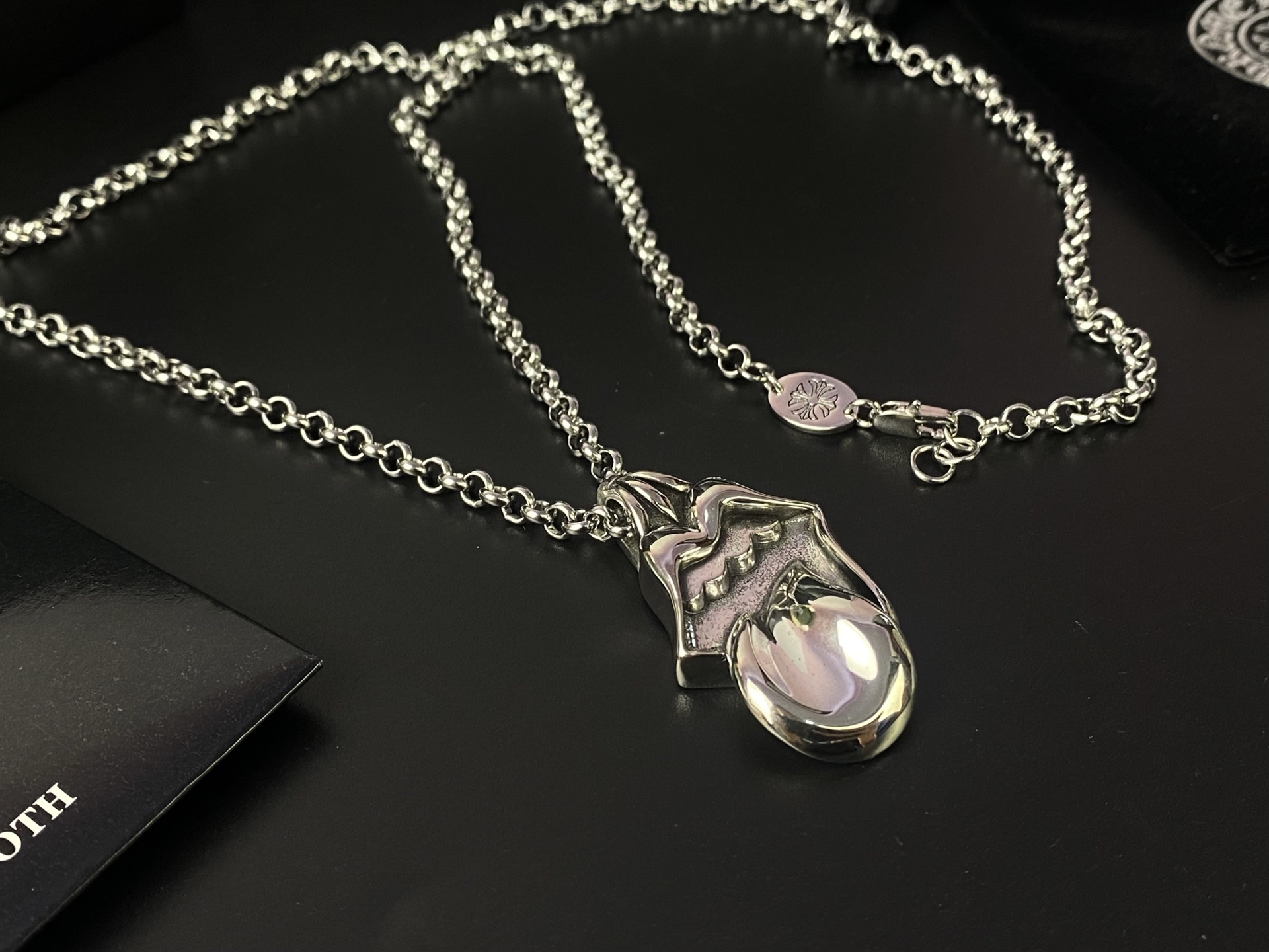 Chrome Hearts 9Chrome He@rts 克罗心滚石舌头项链 ～世界 潮牌～ 大舌头项链 工艺细腻 欧美