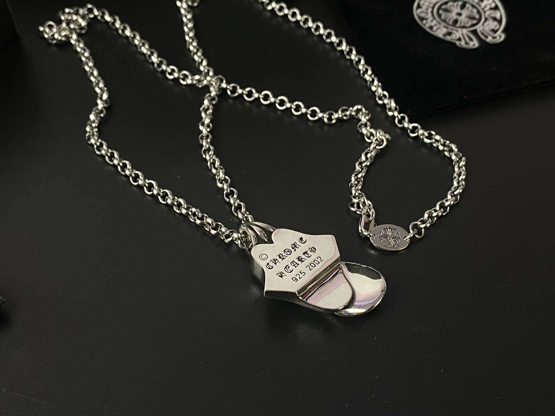 Chrome Hearts 9Chrome He@rts 克罗心滚石舌头项链 ～世界 潮牌～ 大舌头项链 工艺细腻 欧美