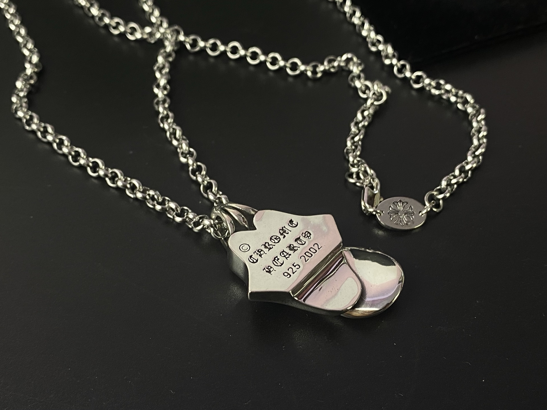 Chrome Hearts 9Chrome He@rts 克罗心滚石舌头项链 ～世界 潮牌～ 大舌头项链 工艺细腻 欧美