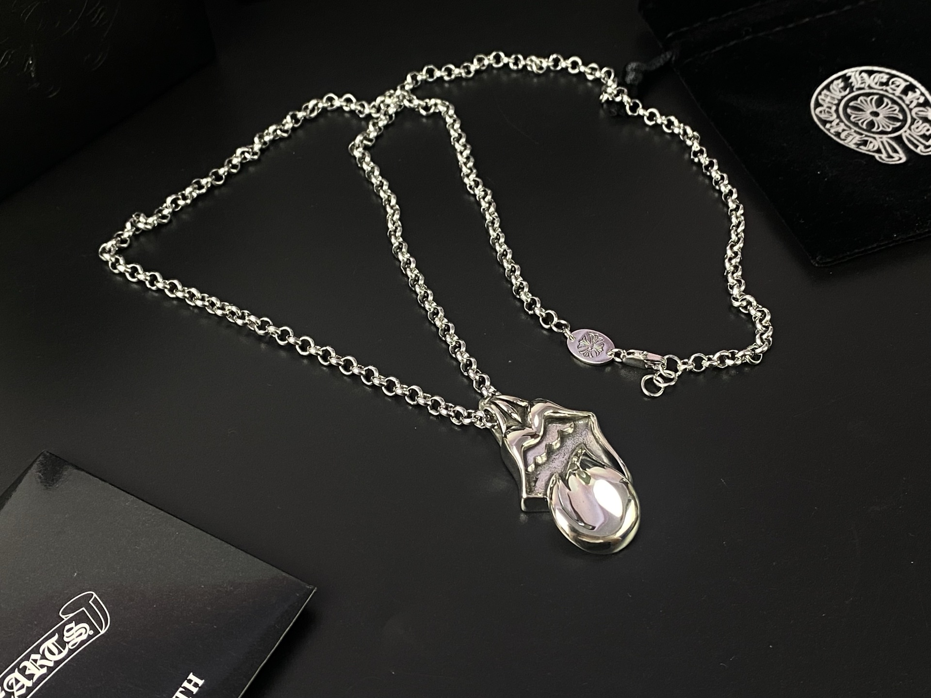 Chrome Hearts 9Chrome He@rts 克罗心滚石舌头项链 ～世界 潮牌～ 大舌头项链 工艺细腻 欧美