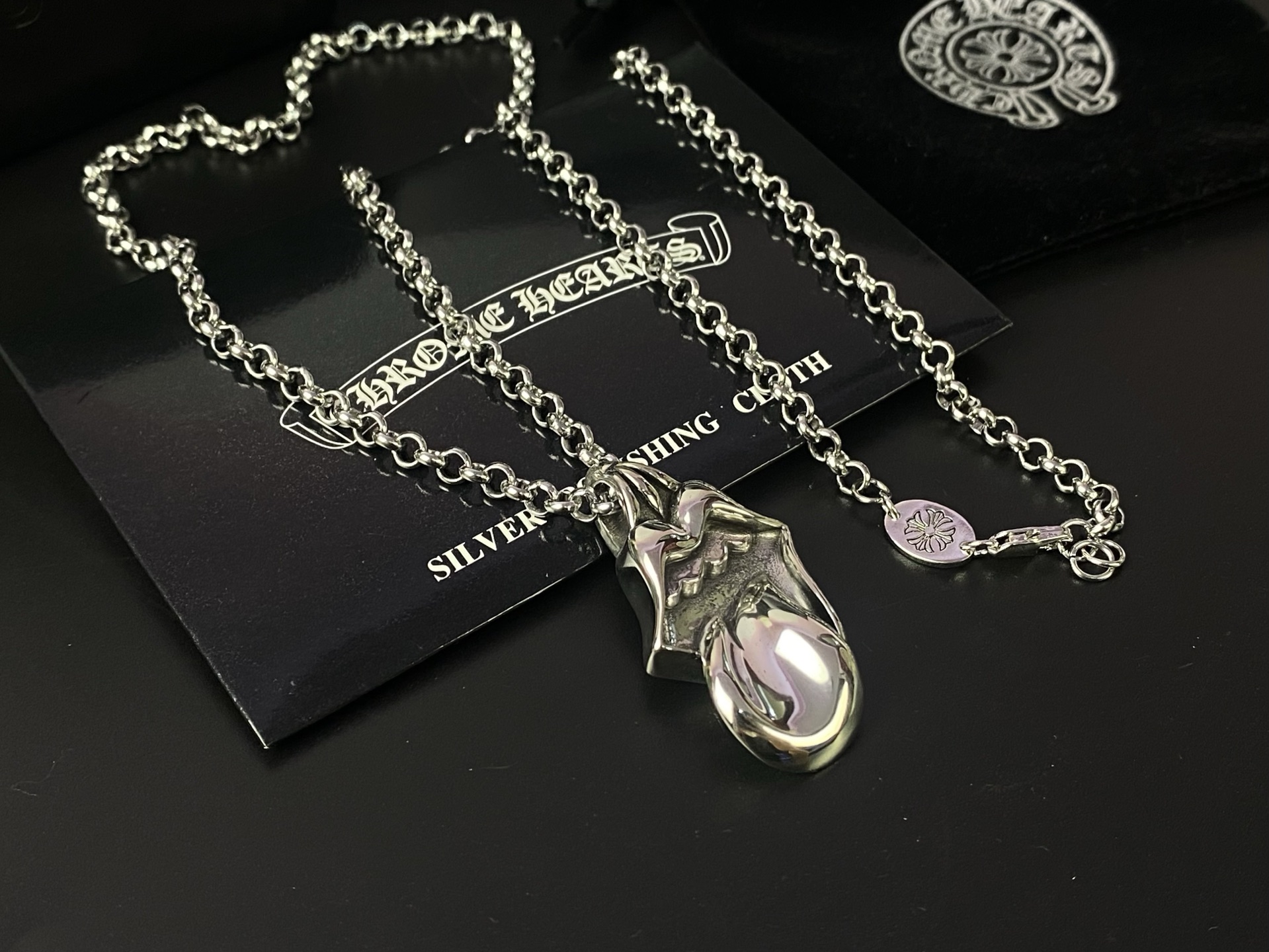 Chrome Hearts 9Chrome He@rts 克罗心滚石舌头项链 ～世界 潮牌～ 大舌头项链 工艺细腻 欧美