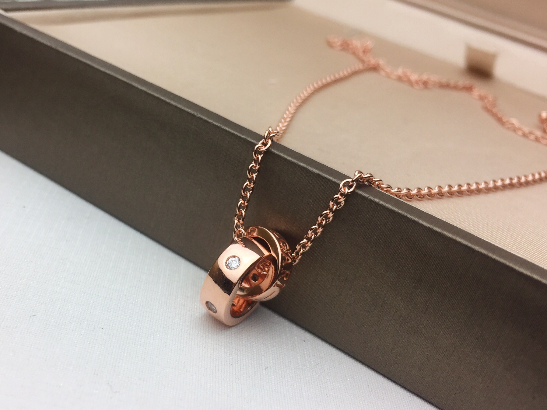 Bvlgari BVLGARI宝格丽 双环项链 双圆环相扣