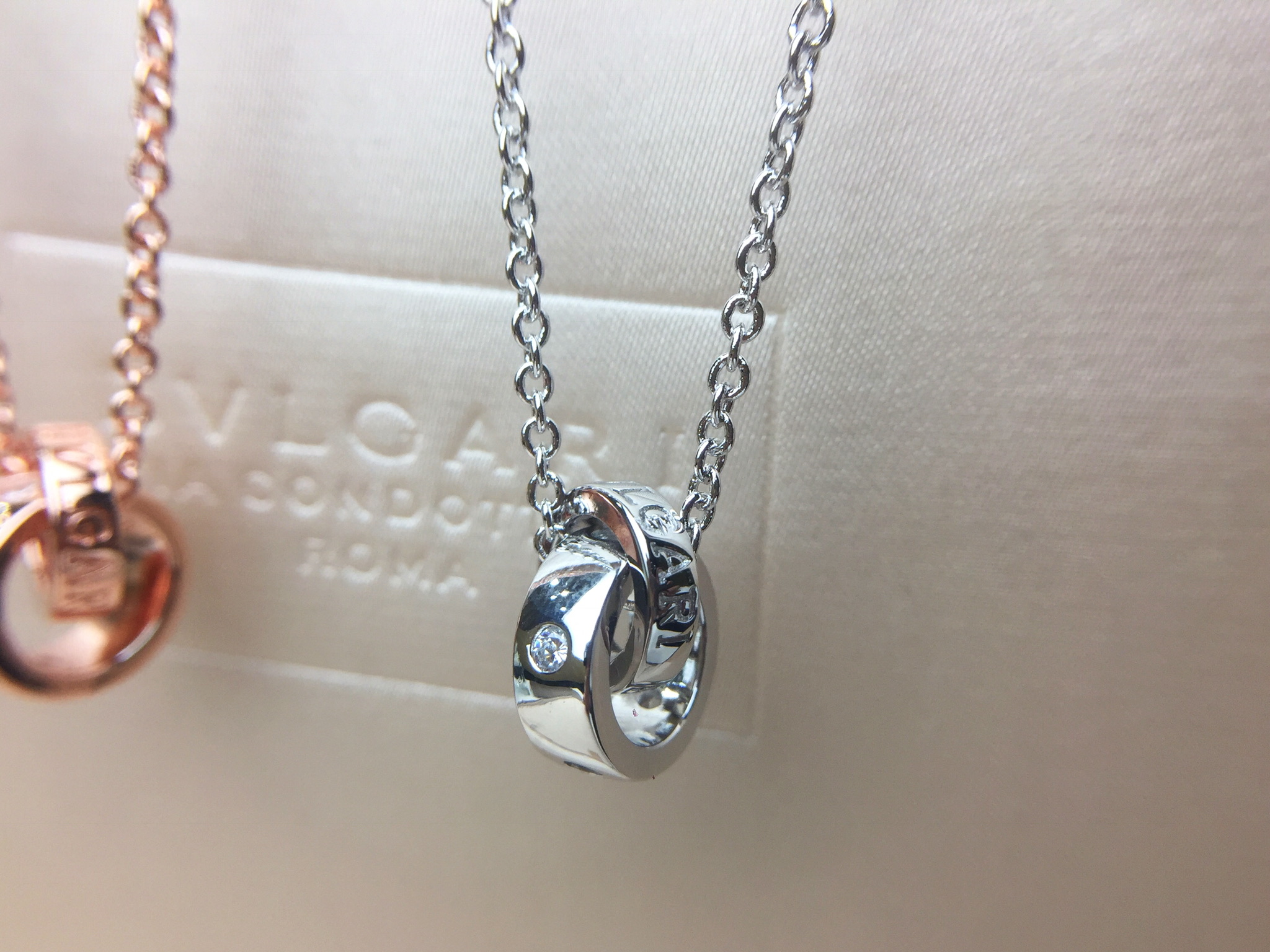Bvlgari BVLGARI宝格丽 双环项链 双圆环相扣