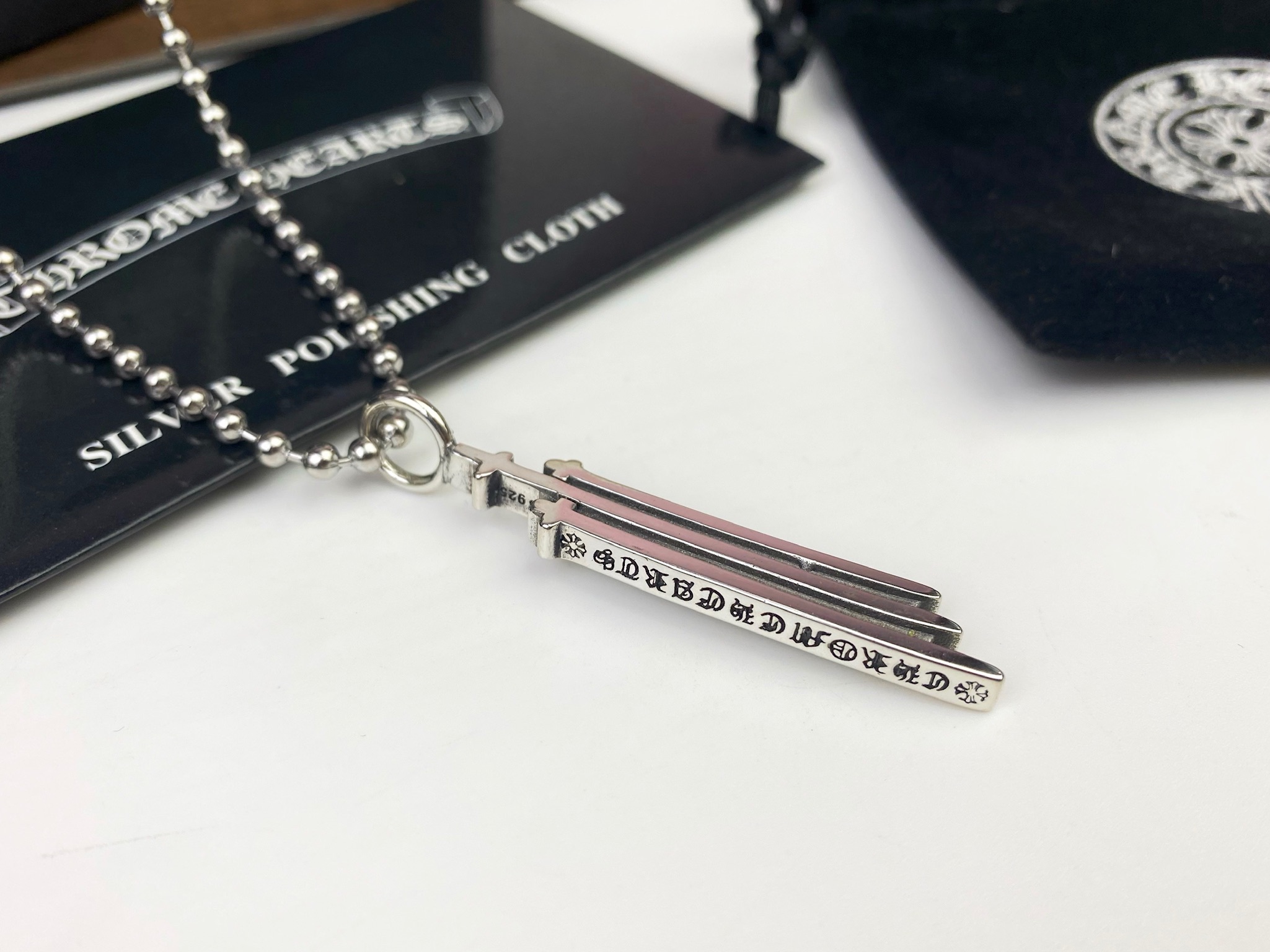Chrome Hearts Chrome Hearts克罗心三十字架项链