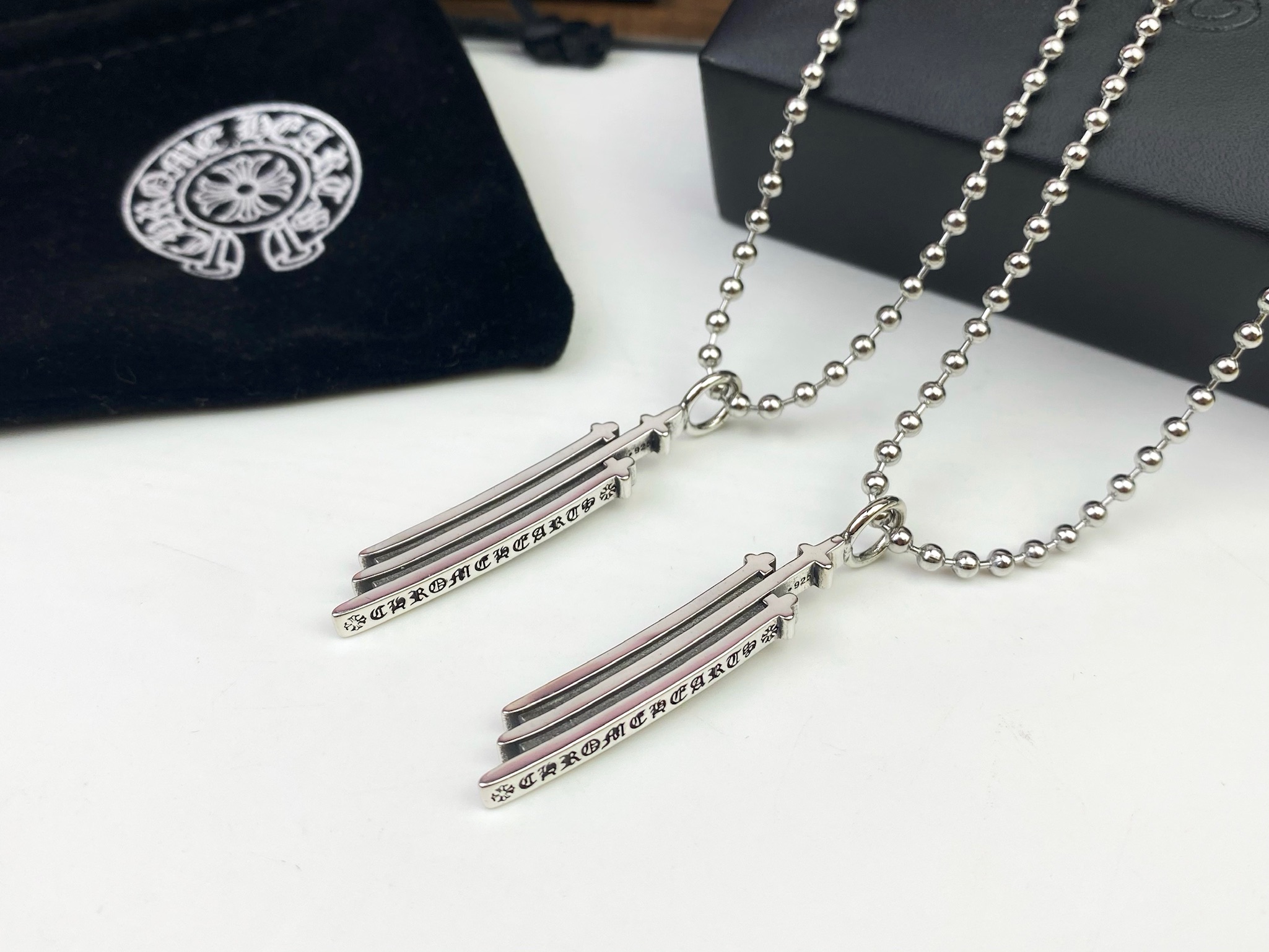 Chrome Hearts Chrome Hearts克罗心三十字架项链