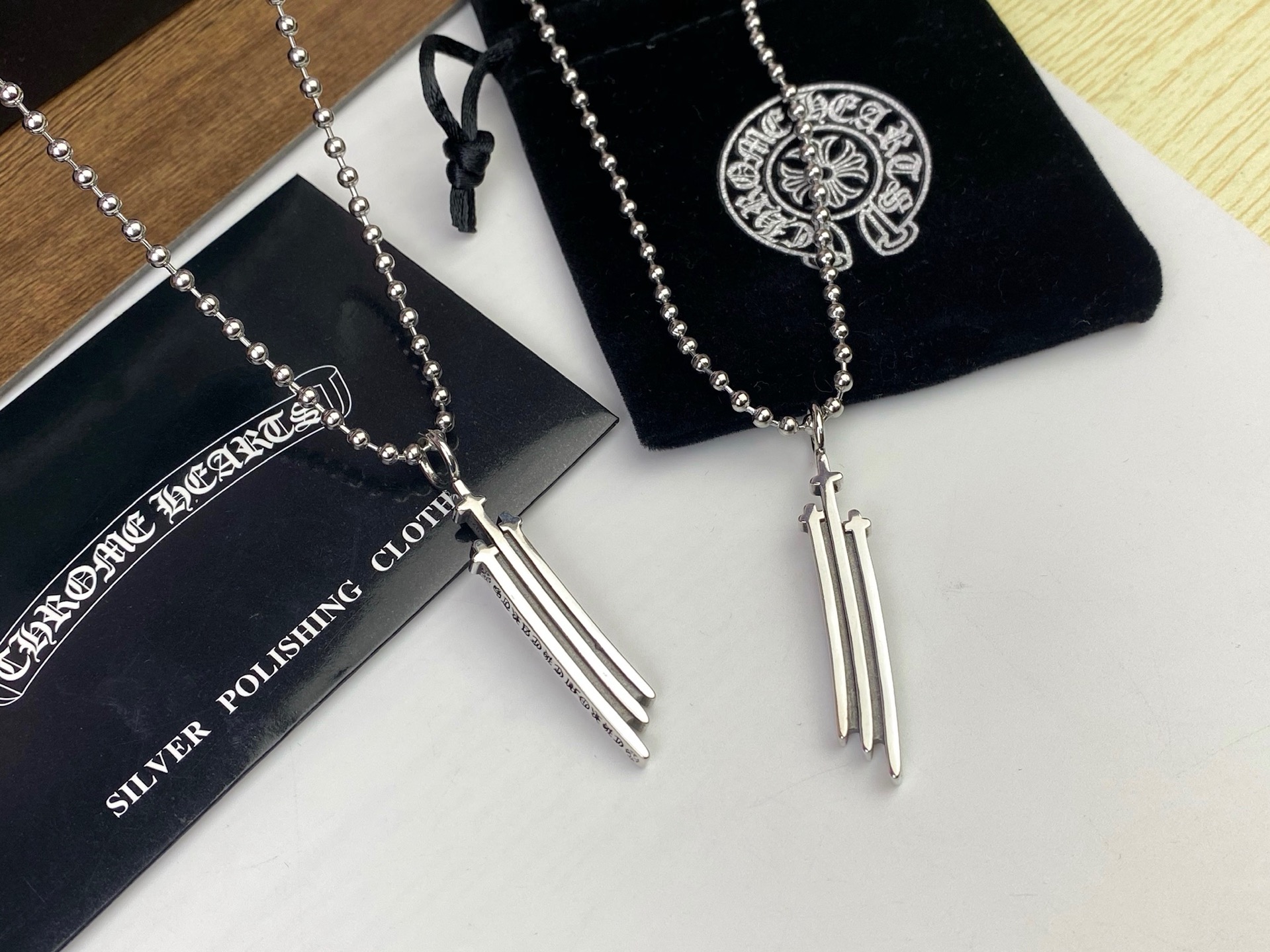 Chrome Hearts Chrome Hearts克罗心三十字架项链