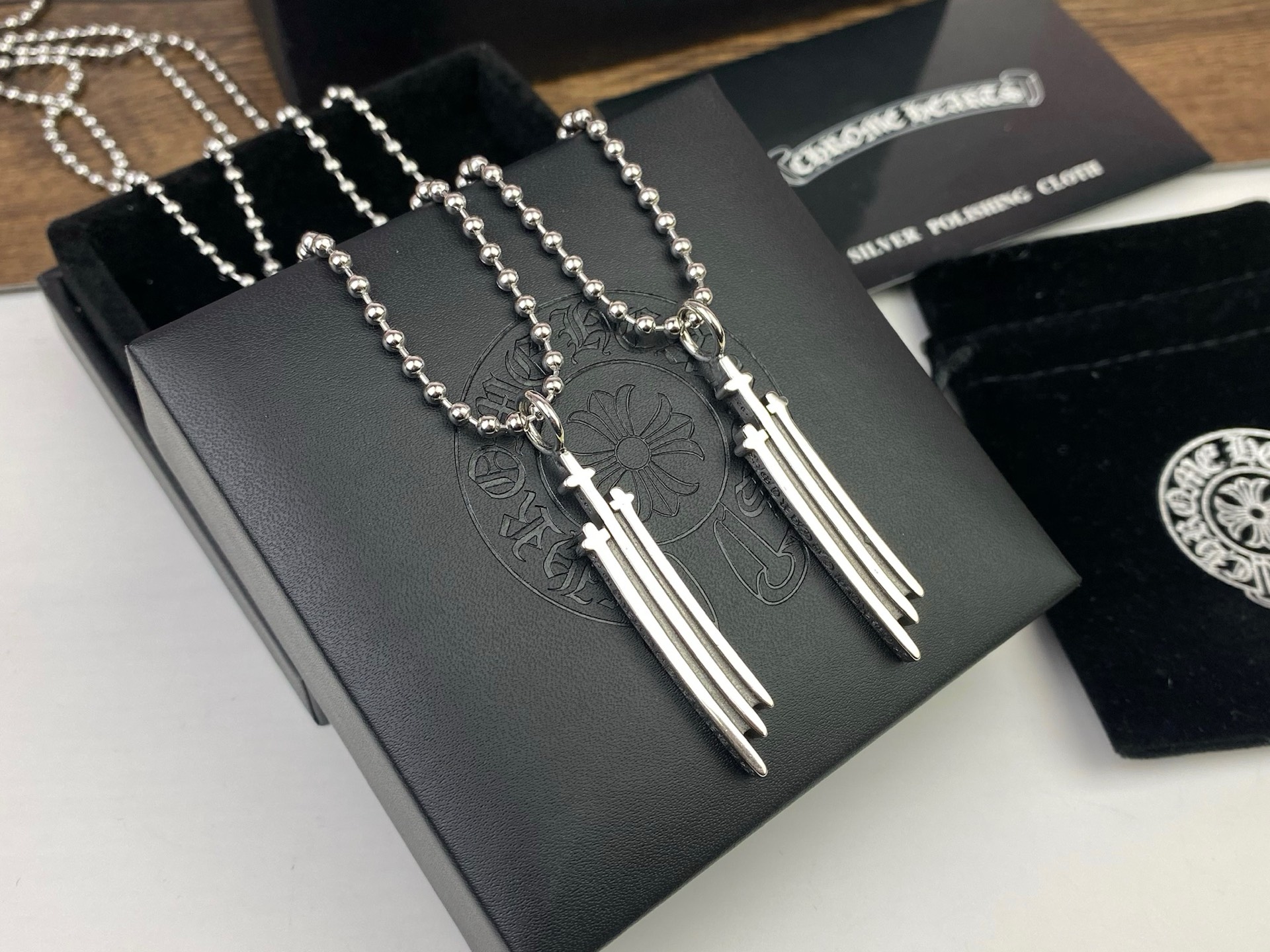 Chrome Hearts Chrome Hearts克罗心三十字架项链