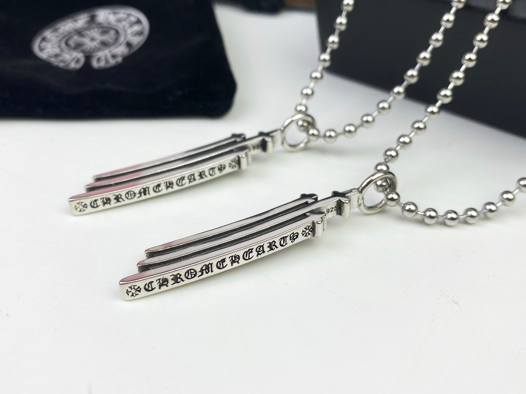 Chrome Hearts Chrome Hearts克罗心三十字架项链