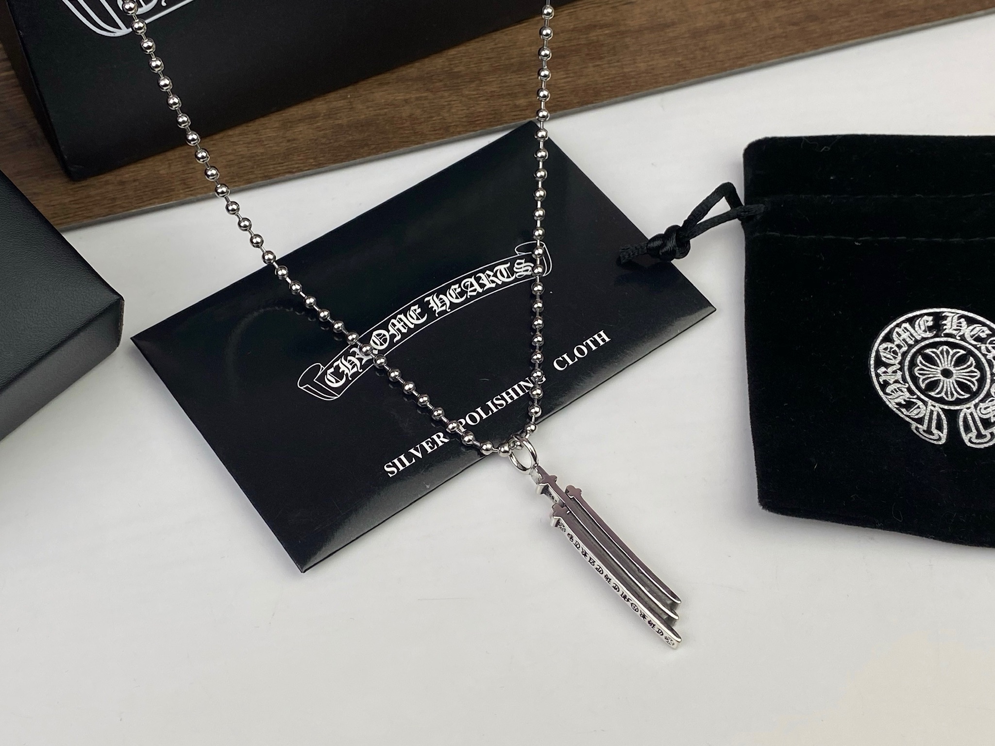 Chrome Hearts Chrome Hearts克罗心三十字架项链