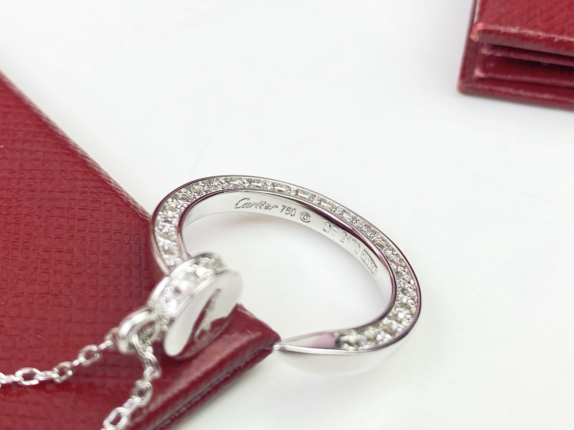 Cartier Cartier 卡地亚 满钻钉子项链 一致 精选亚金材质电镀18k厚金 超美 玫瑰金 白金 金色